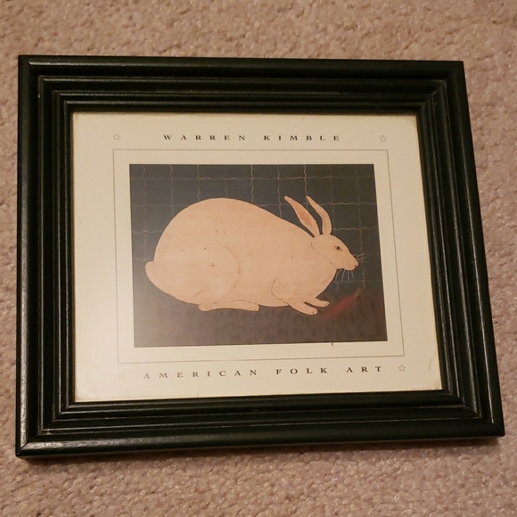 Warren Kimble Animal Folk Art Framed Prints - Set of 4 - Picture 6 of 7